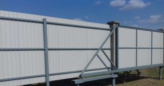 Купить откатные ворота на сваях Новошахтинск, цена от 2848 руб.