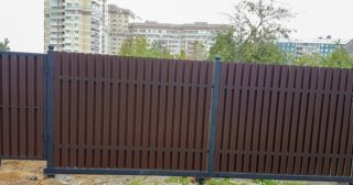 Купить распашные ворота из штакетника Новошахтинск, цена от 2796 руб.